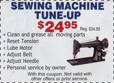 Sewing Machine Repair Tune-Up
