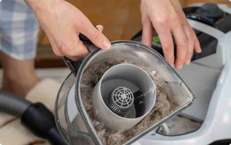 Gator Vacuum technician with central vacuum repair equipment