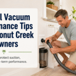 Central vacuum maintenance tips for Coconut Creek homeowners in a bright South Florida home