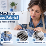 Sewing machine not feeding fabric during repair inspection in Weston, FL